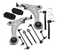 Suspension Control Arm Compatible With Nissan For Maxima 2009 2010 2011 2012 2013 2014 12pcs Car Front Lower Control Arm Sway Bar End Link LH RH