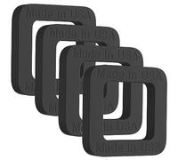 Suspension Dudes 2-inch Hitch Receiver Silencer Pad Reduces Rattle and Noise, Provides Cushion Between Hitch Receiver and Tow Hitches, Made in USA (Black, 4)