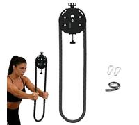 Suspension Endless Rope Pulley System, 330 lbs Weight Capacity, Adjustable Resistance Trainer Machine for Interval Resistance Training