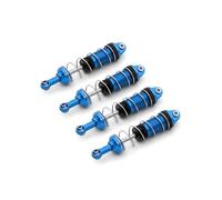 Suspension Shock 4pcs For MJX H16 16207 WLtoys 144001 144002 124019 124017 MN128 MN86 MN86KS RC Car Parts Metal Shock Absorber Damper Motorcycle Shock Absorber(Blue)