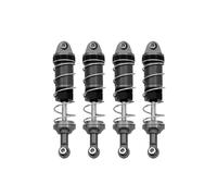 Suspension Shock 4pcs Metal Shock Absorber Damper For MJX H16 16207 WLtoys 144001 MN128 MN86 MN86KS 1/16 1/12 RC Car Upgrade Parts Motorcycle Shock Absorber(Dark Grey)
