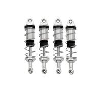 Suspension Shock 4pcs Metal Shock Absorber Damper For MJX H16 16207 WLtoys 144001 MN128 MN86 MN86KS 1/16 1/12 RC Car Upgrade Parts Motorcycle Shock Absorber(Silver)