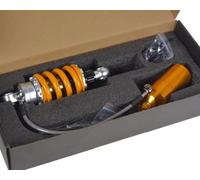 Suspension Shock Absorber 205mm 235mm 260mm 285mm Motorcycle Air Shock Absorber Rear Suspension For Kawasaki For Msx125 M3 M5 Z125 Pro Sport Bike Motorcycle Damping Device(205mm yellow)