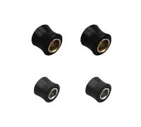 Suspension Shock For Dual Sport Off-Road Street 4PCs 10mm/12mm Black Rubber 10mm Motorcycle Bike Rear Shock Absorber Bush Spare Part Motorcycle Shock Absorber(10mm)