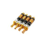 Suspension Shock RC Car 4pcs Metal Oil Shock Absorber Damper For SCY 16101 16102 16103 1/16 RC Car Upgrade Parts Accessories Motorcycle Shock Absorber(Golden)