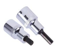 Suspension Strut Spreader Socket Tool 2pcs 5.5mm Steel 5mm for Cars | Silver Polished Finish, Hand-friendly Design, Supports Wheel Bearing Housing Service, DIY Garages and Auto Mechanics