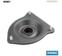 Shock absorber cushion Front Axle Left Rubber/Metal 30 93 3719 SWAG for AUDI