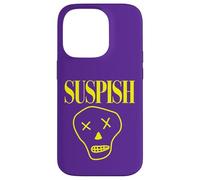 Suspish Skull Design Funny Cartoon Spooky True Crime Case for iPhone 14 Pro