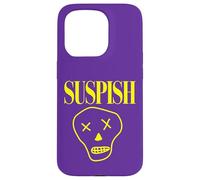 Suspish Skull Design Funny Cartoon Spooky True Crime Case for iPhone 15 Pro