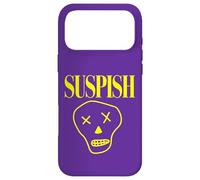 Suspish Skull Design Funny Cartoon Spooky True Crime Case for iPhone 17 Pro Max