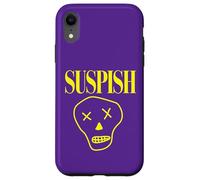 Suspish Skull Design Funny Cartoon Spooky True Crime Case for iPhone XR