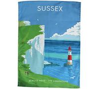 Sussex Beachy Head Lighthouse tea towel