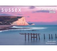 Sussex Calendar 2026, A4 Opening To A3, Wall Hanging