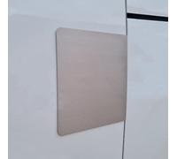 Sussex Installations CPTV9-NSL-EXT-001 Brushed stainless Repair shield compatible with Citroen Dispatch, Peugeot Expert, Toyota Proace, Vauxhall Vivaro and Fiat Scudo van - left side loading door.
