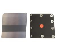 Sussex Installations FOR2-NSL-EXT-001-BR Brushed stainless Repair/security shield compatible with Ford Transit MK8 (2014-Onwards) van - left side/nearside loading door.
