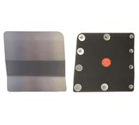 Sussex Installations FOR2-OSL-EXT-001-BR Brushed stainless Repair/security shield compatible with Ford Transit MK8 (2014-Onwards) van - right side/offside loading door.