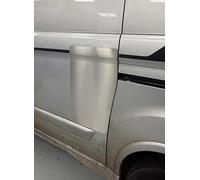 Sussex Installations FOR3-NSL-EXT-003-BR Brushed stainless Extra Large External Repair/security shield for the Ford Custom (2013-2023) van - left side/nearside loading door.