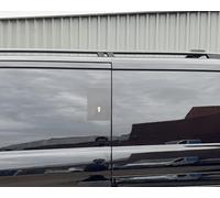 Sussex Installations FOR3-NSL-EXT-901-MB Matte black Escutcheon Repair/security shield for the Ford Custom (2013>2023) van - left side/nearside loading door