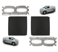 Sussex Installations FOR7-NSL-OSL-EXT-001-MB Matte black Repair/security shield set compatible with the Ford Custom (2023 - Onwards) van - Twin side loading doors.