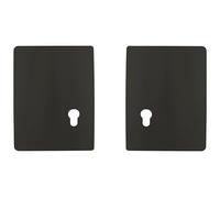 Sussex Installations PEU9-NSL&OSL-EXT-901-MB Matte black Escutcheon Repair/security shield set compatible with Peugeot Expert - Twin side loading door Escutcheon.