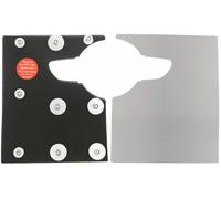 Sussex Installations PEU9-RB-EXT-002 Brushed stainless Repair/security shield compatible with Peugeot Expert (2017>Onwards) van - rear barn door.