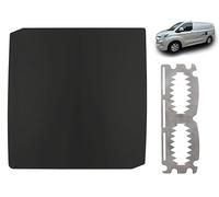 Sussex Installations Van Security Plate Compatible with Ford Transit Custom (2023-Onwards) - Matte Black Stainless Repair Shield - Nearside/Left Side Door - FOR7-NSL-EXT-001-MB