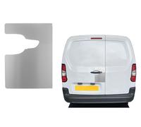 Sussex Installations VAU10-RB-EXT-002-BR Brushed stainless Repair/security shield for the Vauxhall Combo 2018 onwards van - rear barn door.