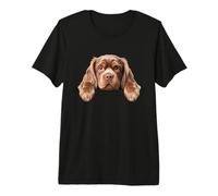 Sussex Spaniel Cute Peeking Dog Lover Premium T-Shirt