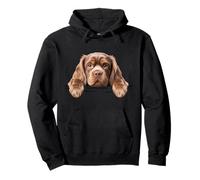 Sussex Spaniel Cute Peeking Dog Lover Pullover Hoodie