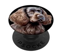 Sussex Spaniel Dog Portrait PopSockets Adhesive PopGrip