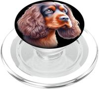 Sussex Spaniel Dog Portrait PopSockets PopGrip for MagSafe