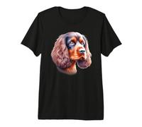 Sussex Spaniel Dog Portrait Premium T-Shirt