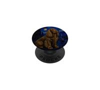 Sussex Spaniel Dog Van Gogh Starry Night PopSockets Adhesive PopGrip
