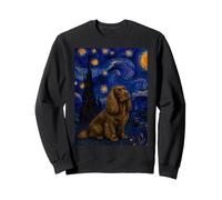 Sussex Spaniel Dog Van Gogh Starry Night Sweatshirt
