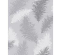 Arthouse Sussaro Feather Wallpaper - Grey