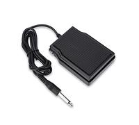 Sustain pedal, robust silicone pedal with steel housing, non slip function for electronic keyboards and digital pianos, sturdy and dependable for pianists (Black)