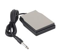 Sustain pedal, robust silicone pedal with steel housing, non slip function for electronic keyboards and digital pianos, sturdy and dependable for pianists (White)