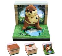 Sustainable 3D Animal Form Tearable Notes and Schedule for 2026 with 236 Sheets Unique Offices Stationery Gift