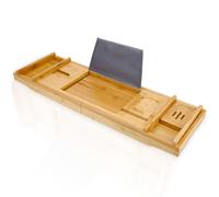 Sustainable Bamboo Bath Shelf Adjustable Rest with Soap Dish