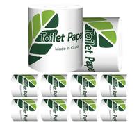 Sustainable Bath Fabric Rolls - 10 x Toilet Paper Package, Eco-Friendly Sheet Set | Soft Absorbent Bathroom Wipe Option, Household Hygiene Paper for Women Men Children Older Toilet Re
