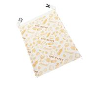 Sustainable Bread Packaging Made of Beeswax in Food Grade Cotton Linen Fabric Bag for Storing Bakery Snacks with Elastic Band Sustainable Storage Solution for the