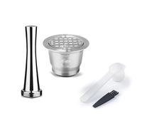 Sustainable Coffee Pods Stainless Steel Reusable Dishwasher Safe Coffee Brewing Tool for Home Espresso Maker Parts Refillable Espresso Pods