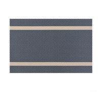 Sustainable Elegance Eco Conscious PVC Meal Mat Set with Beautifully Crafted Nordic Design, Pack of 6 (Blue)