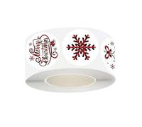 Sustainable Holiday Sticker Durability Adhesive Craft Paper Christmas Tree Snowflake Reindeer Designs Child Safe Holiday Sticker