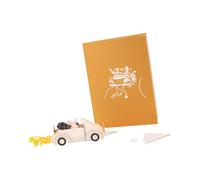 Sustainable Recycled Paper 3D Popup Greeting Card for Valentines Day Personalization Romance Surprise Gift Valentine Card