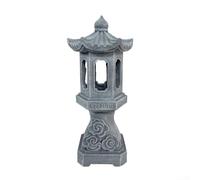 Sustainable Solar Powered Pagoda Lantern for Garden Pathways with Auto On Off and Sturdy Resin Structure (City lights)