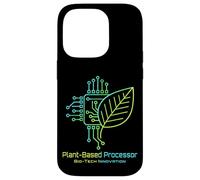 Sustainable Technology Circuit Board Leaf Eco-Tech Process Case for iPhone 14 Pro