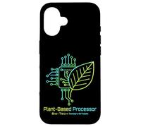 Sustainable Technology Circuit Board Leaf Eco-Tech Process Case for iPhone 16