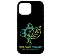 Sustainable Technology Circuit Board Leaf Eco-Tech Process Case for iPhone 16 Pro Max