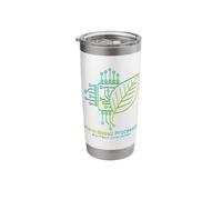 Sustainable Technology Circuit Board Leaf Eco-Tech Process Stainless Steel Insulated Tumbler